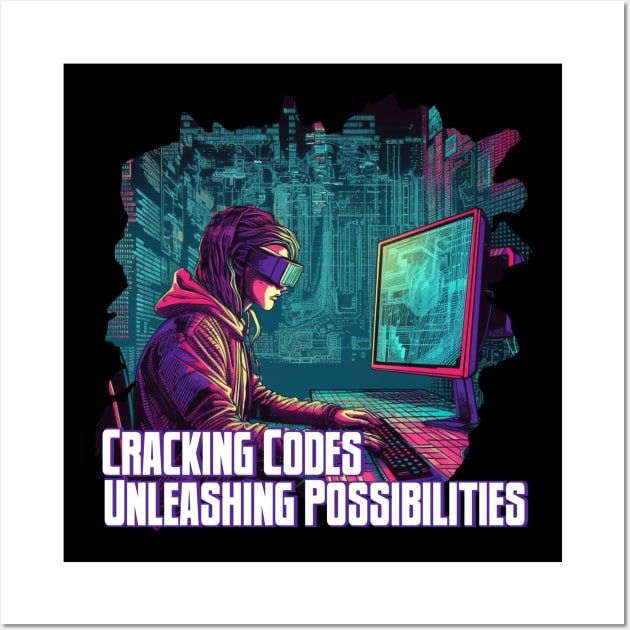 Cracking Codes, Unleashing Possibilities Wall Art by Pixy Official